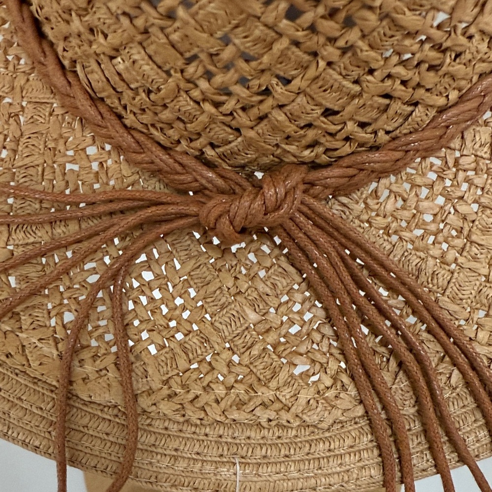 NWT Panama Jack Cognac Brown Woven Hat - Picture 7 of 9